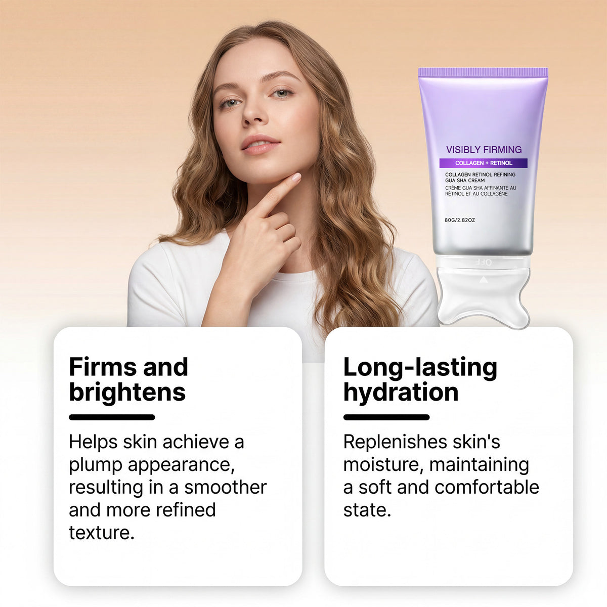 Crema hidratante facial con retinol