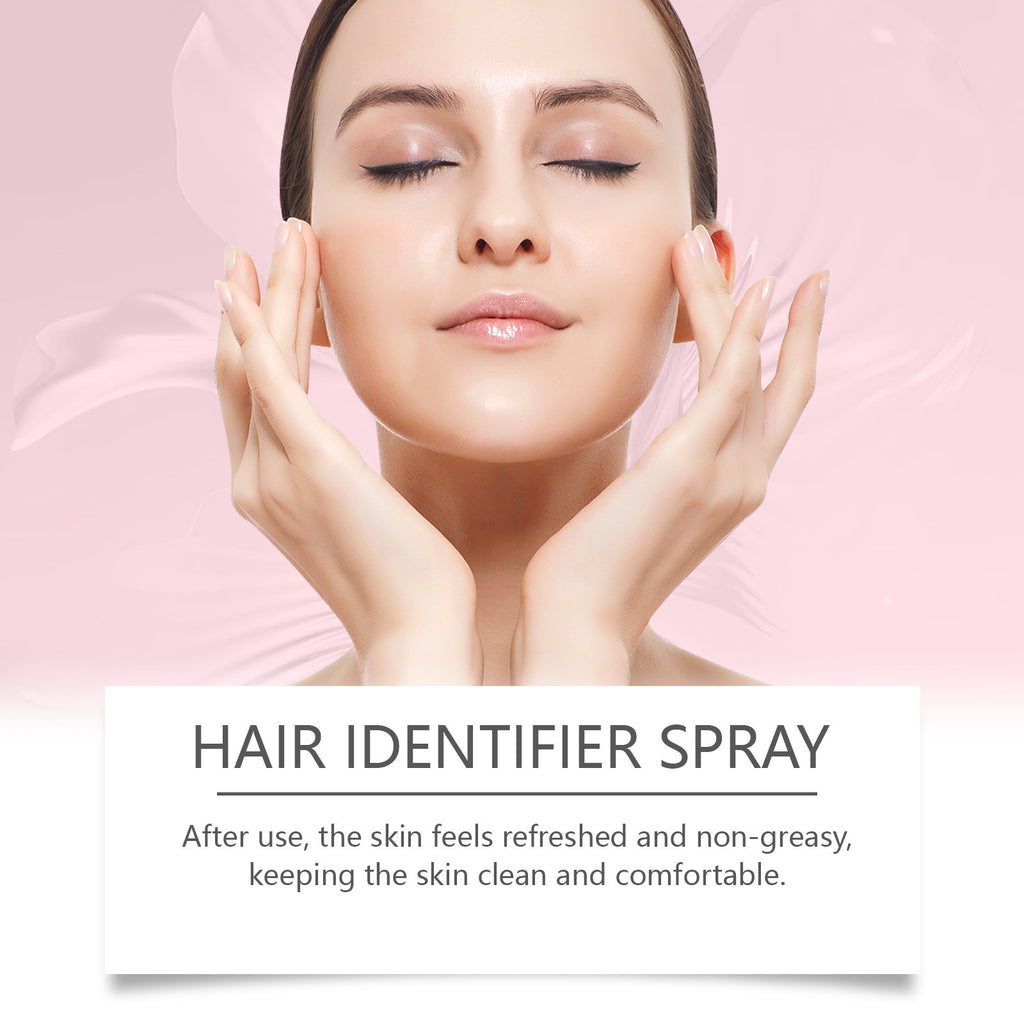 Spray hidratante para vello facial con set de recortadoras de cejas
