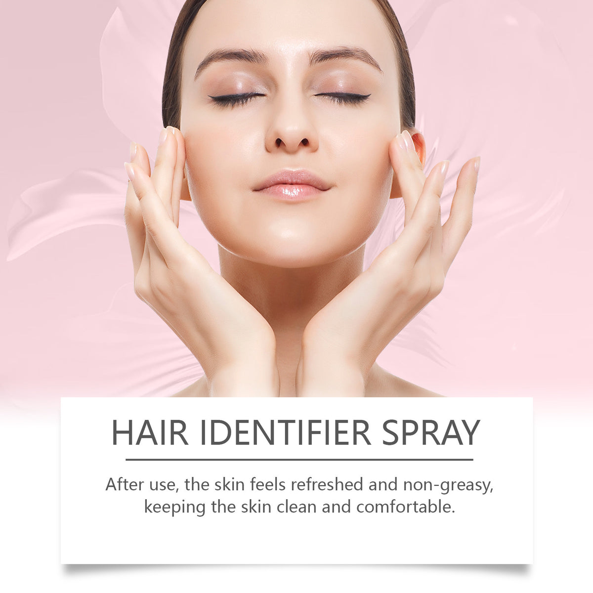 Spray hidratante para vello facial con set de recortadoras de cejas