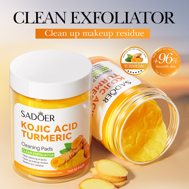 Almohadillas limpiadoras de c�rcuma con �cido Kojic Sadoer