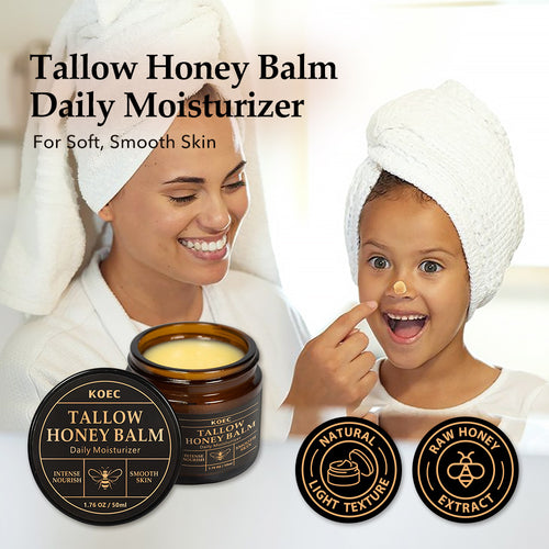 Bálsamo facial hidratante con sebo y miel · 50 g