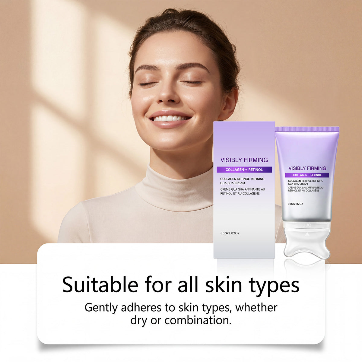 Crema hidratante facial con retinol