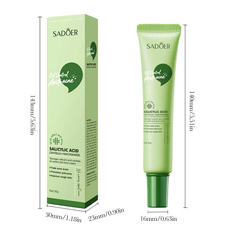 Crema para el acn� de Centella con �cido salic�lico