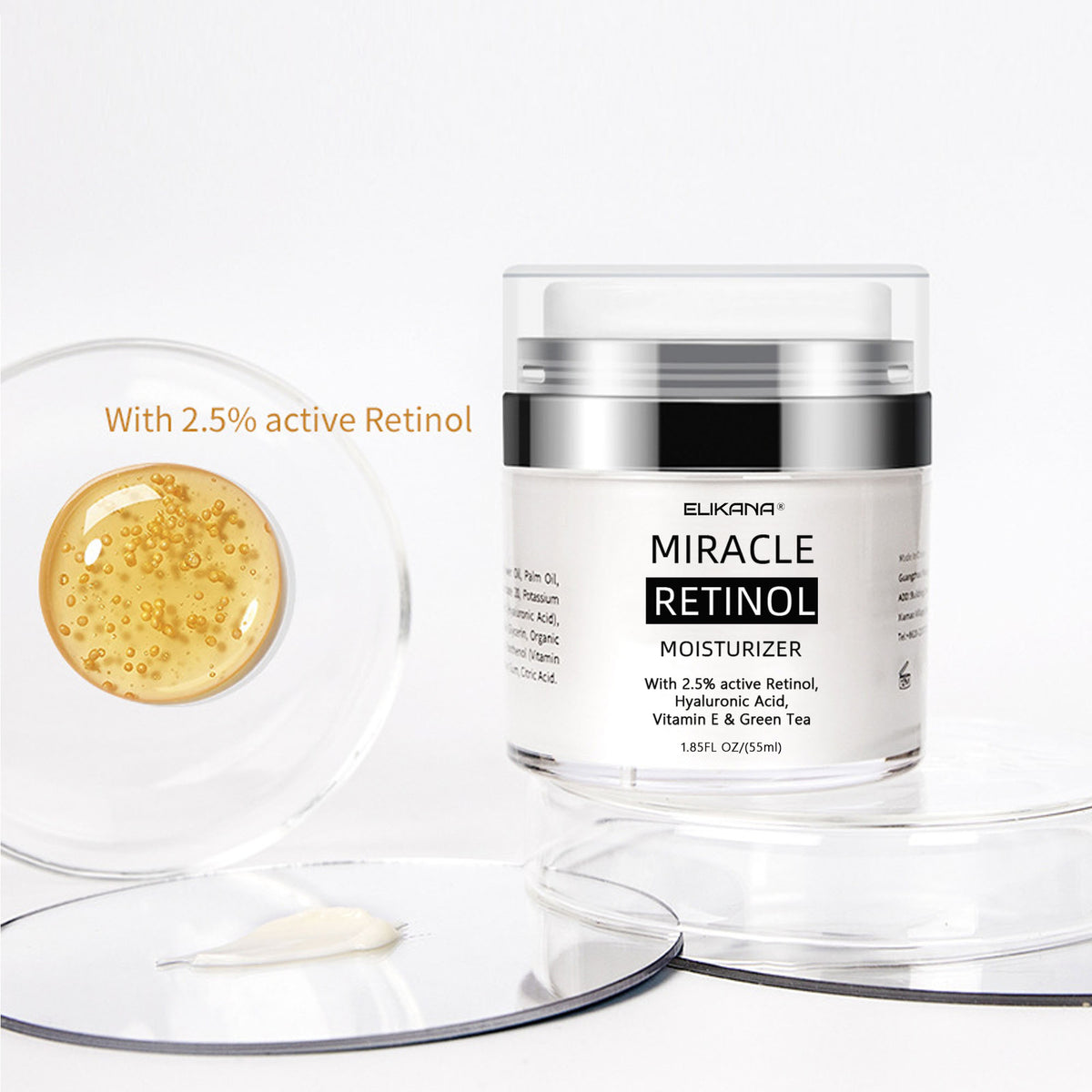 Crema hidratante antiarrugas de retinol vitamina E
