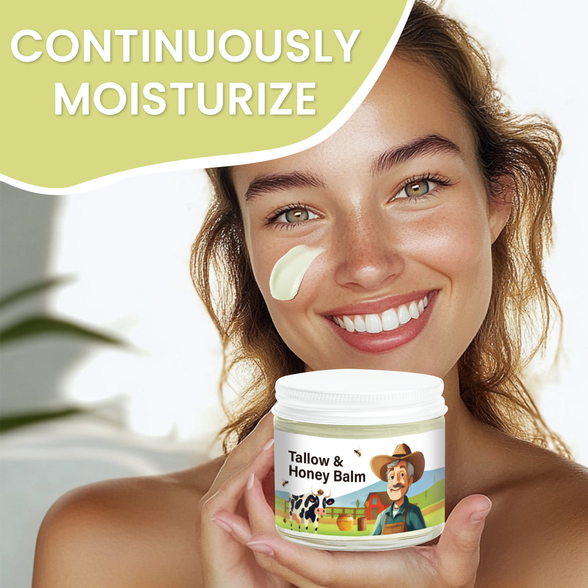 Crema hidratante para la piel de sebo de ternera